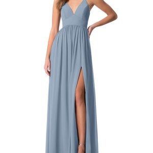 Dusty Blue Bridesmaid Dress